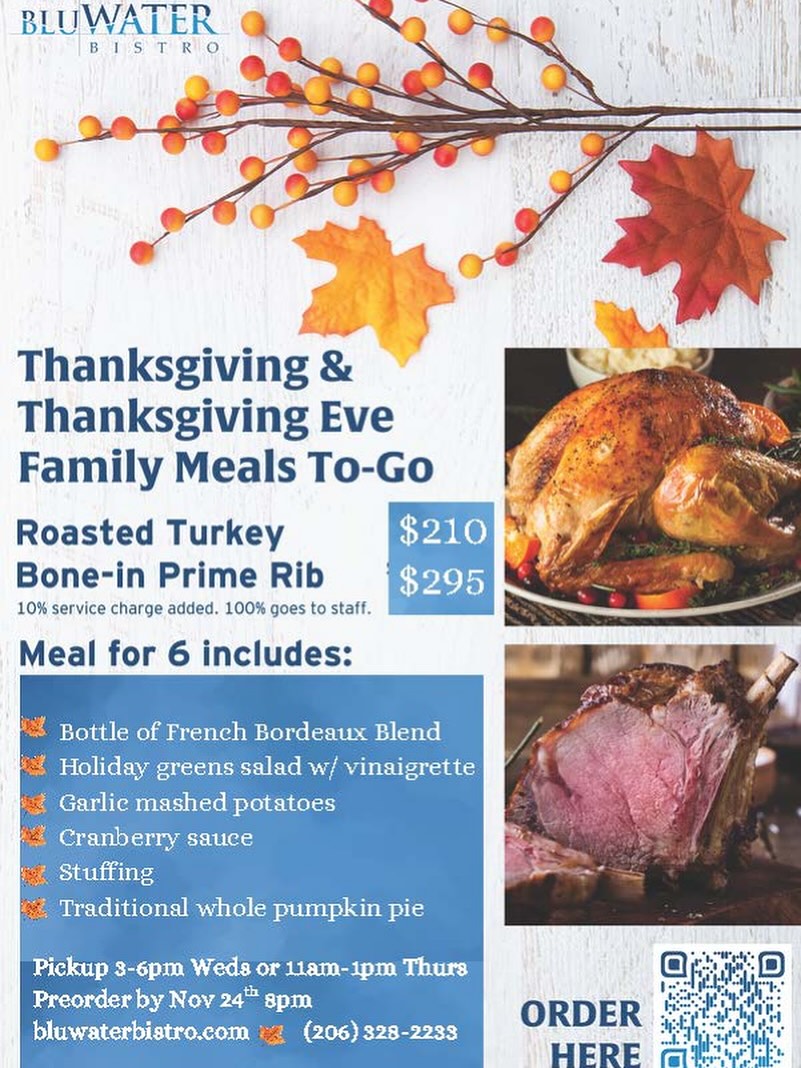 Thanksgiving and Thanksgiving Eve family meals to go