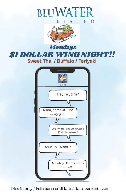 $1 Wing Mondays